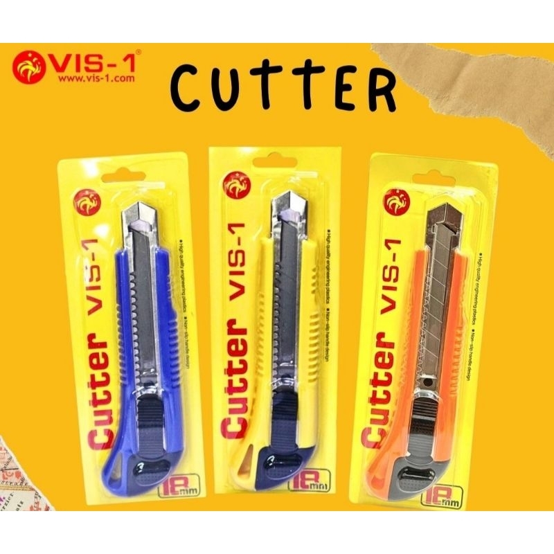 

(E) PISAU CUTTER VIS-1 PISAU CUTTER PEMOTONG 18mm