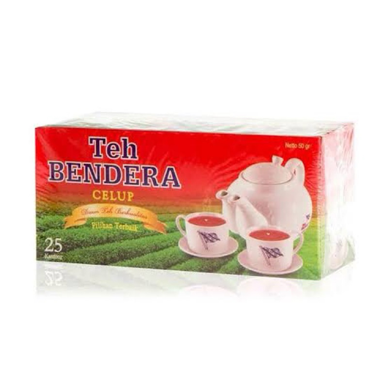 

TEH BENDERA CELUP [1 BOX ISI 25 KANTONG @2G] | TEH BENDERA CELUP DAUN TEH BERKUALITAS |TEH VIRAL