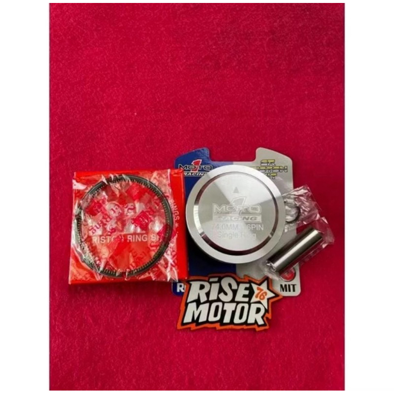 PISTON 74 PEN 16 SINGLE RING MOTO 1