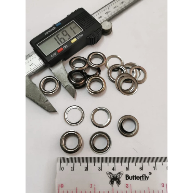 [10 gross] Mata Ayam 24 + ring / Mata itik / eyelet / Mata ayam 10mm (V - 24)