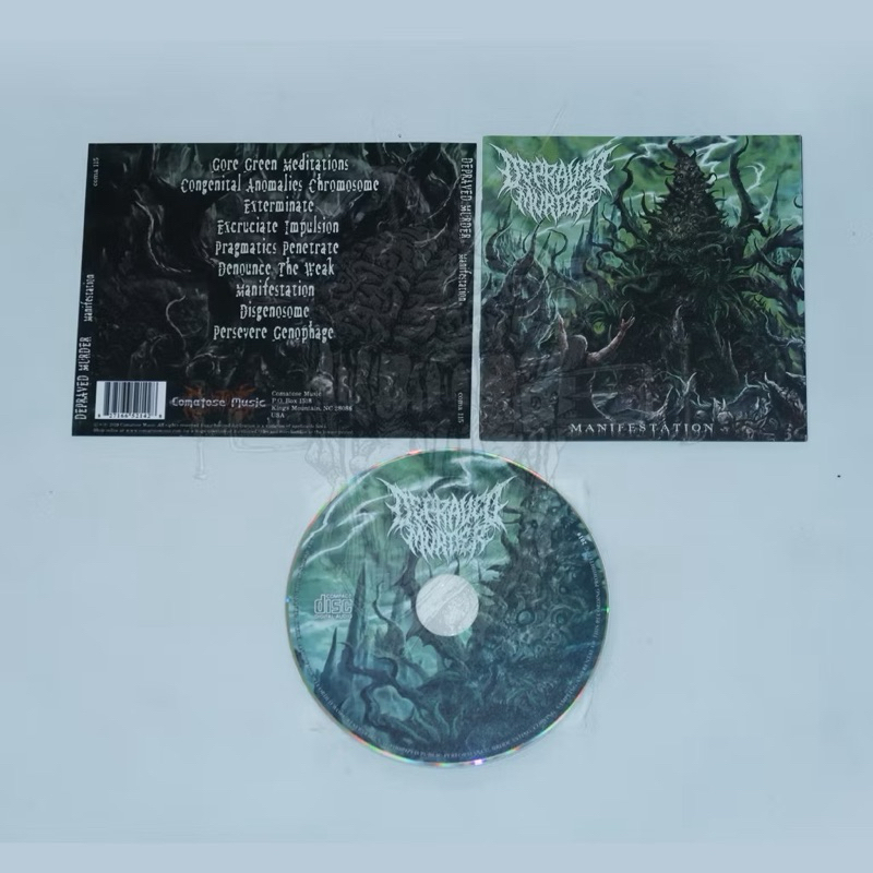 DEPRAVED MURDER manifestation - CD import original released By Comatose music