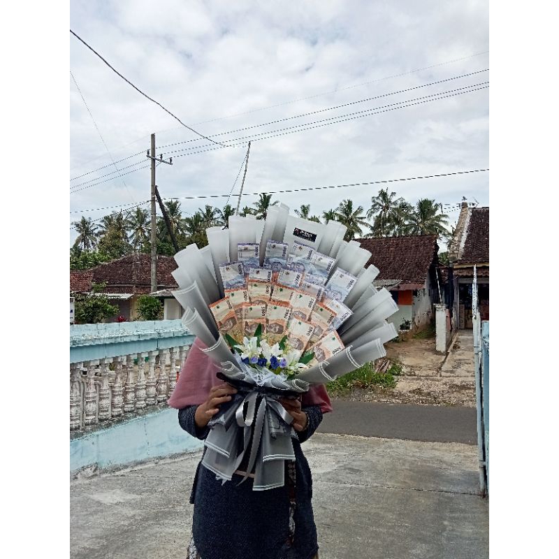 jasa buket uang (money bouquet) 20 lembar