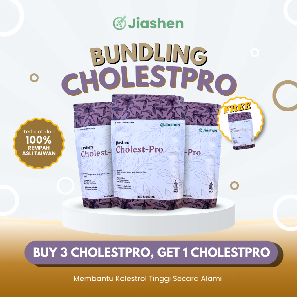 

[Spesial Bundling] Jiashen CholestPro Beli 3 Gratis 1