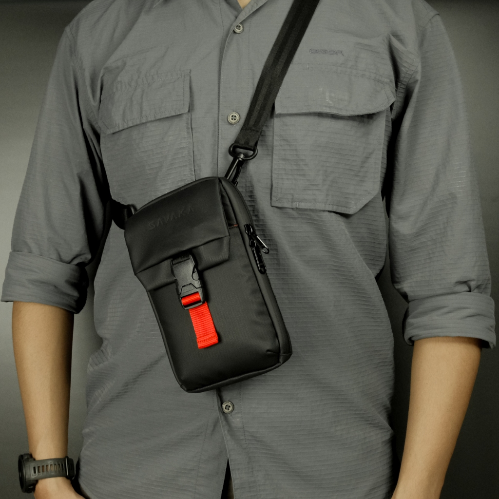 recommended pouch bag pria savaka p4 tas pinggang kecil hp hanging wallet cowok premium waterproof