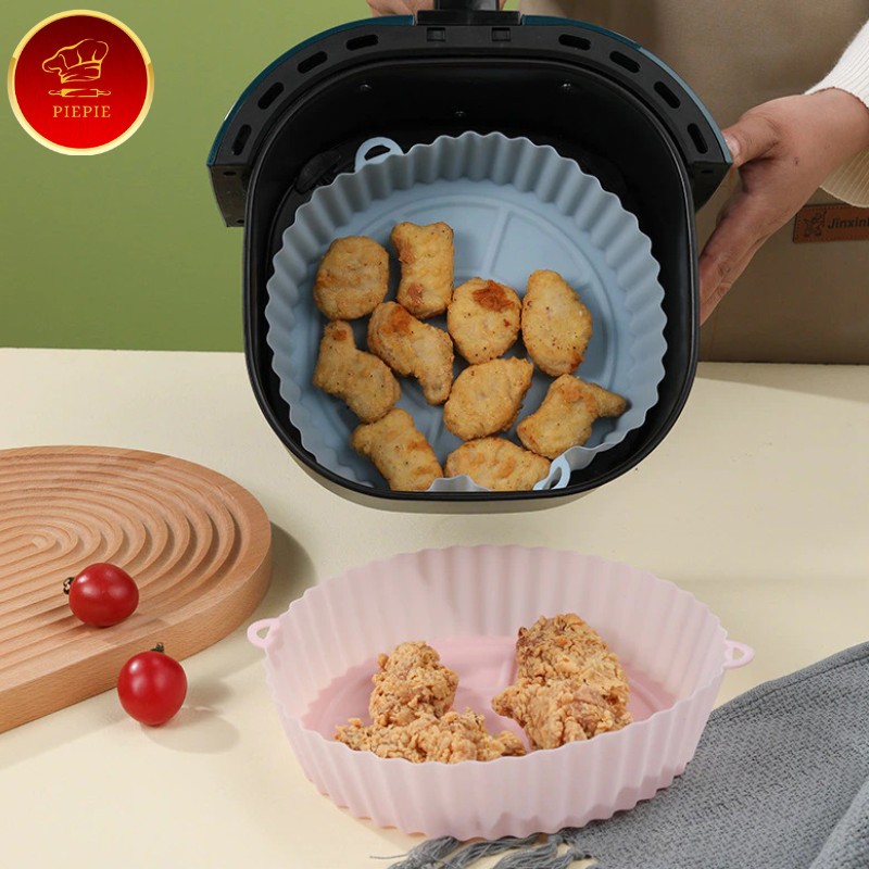 Alas Air Fryer Baking Tray Silicone Pan / Alas Air Fryer Silikon BPA Free / Kertas Alas Air Fryer