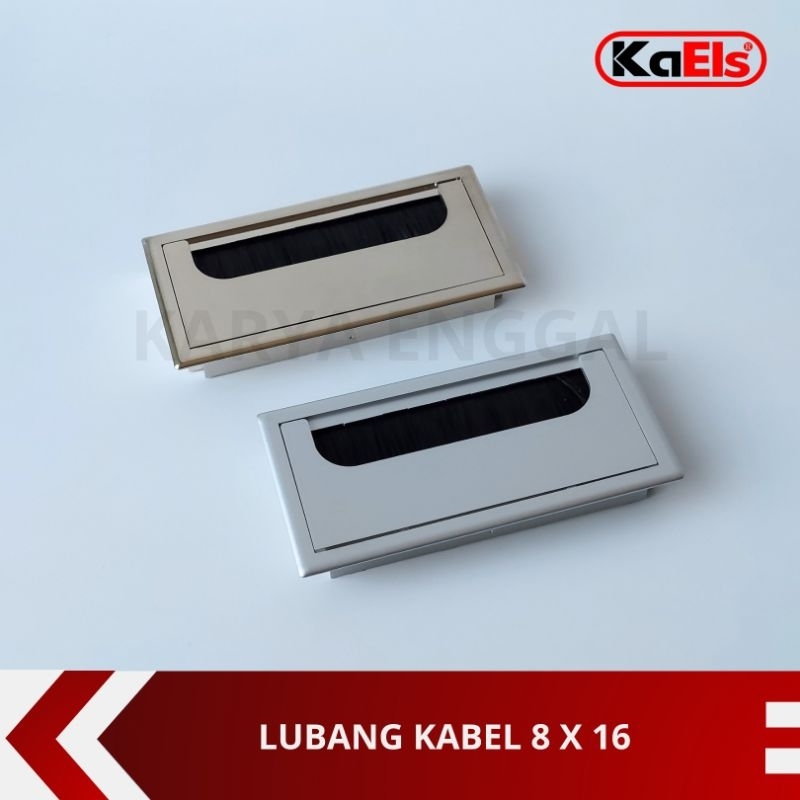 Tutup Lubang Kabel / Grommet Cable Kotak / Jalur Meja Kabel
