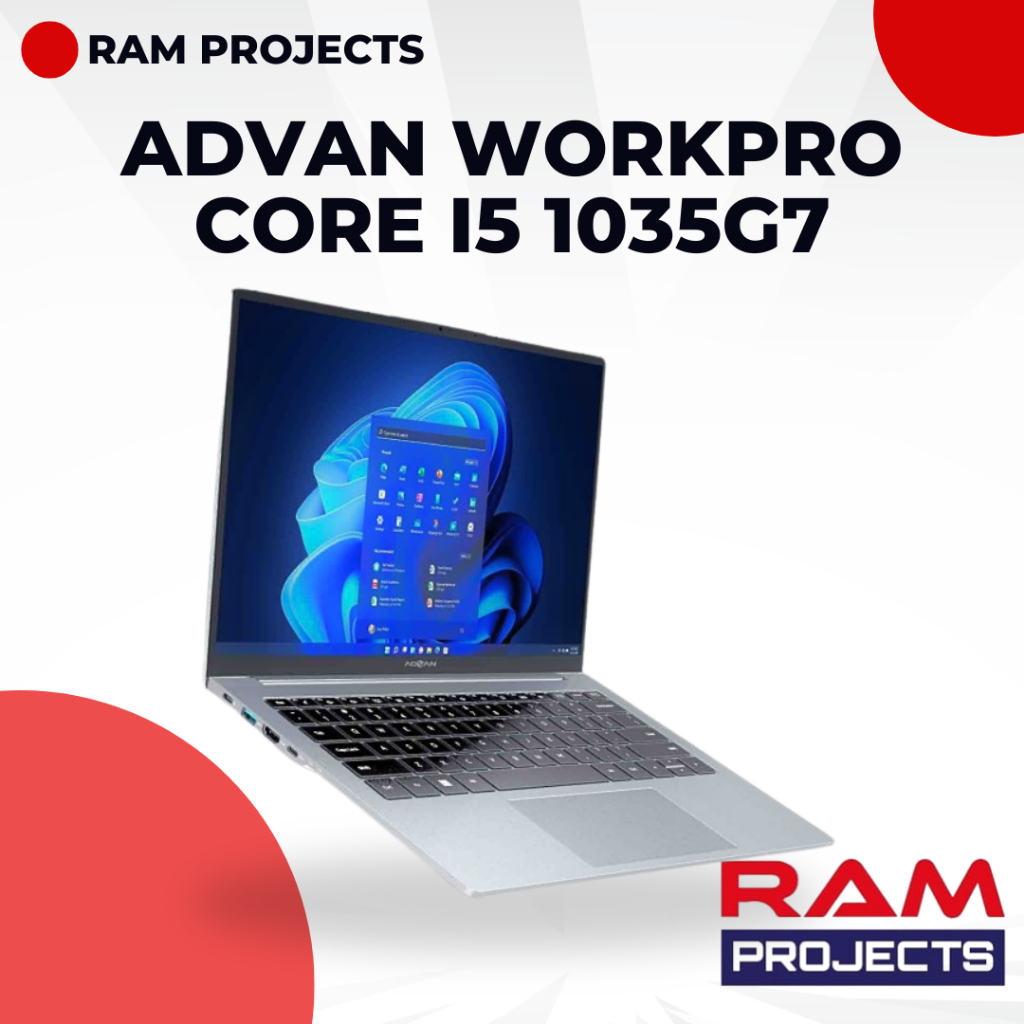 ADVAN Workpro Core i5 1035G7 Memori 8 GB SSD 256 GB GB Win 11 Pro (Intel Core i5 1035G7, RAM 8 GB, S