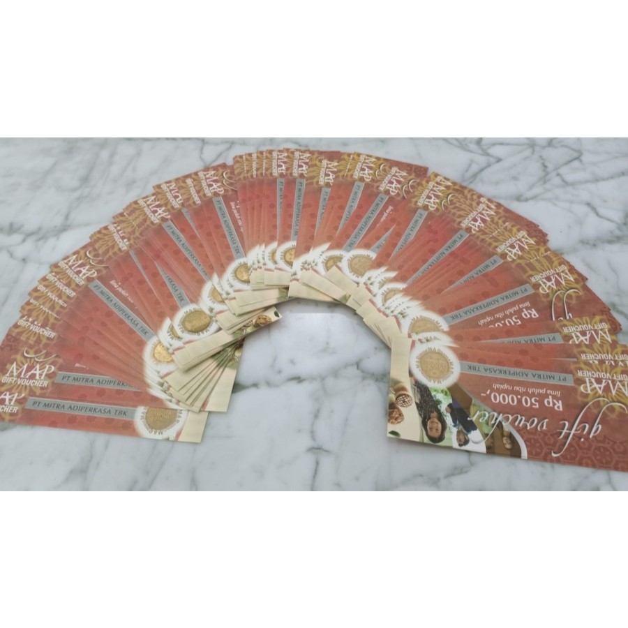 Voucher MAP pecahan 50rb