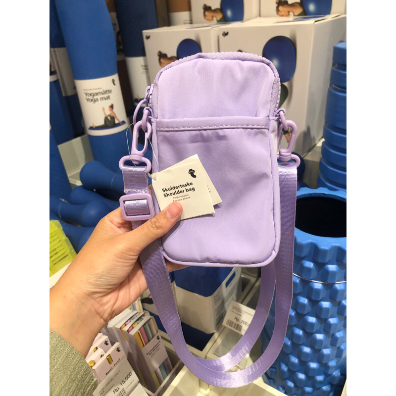 

[JASTIP FLYING TIGER] Tas Handphone Ungu Polos