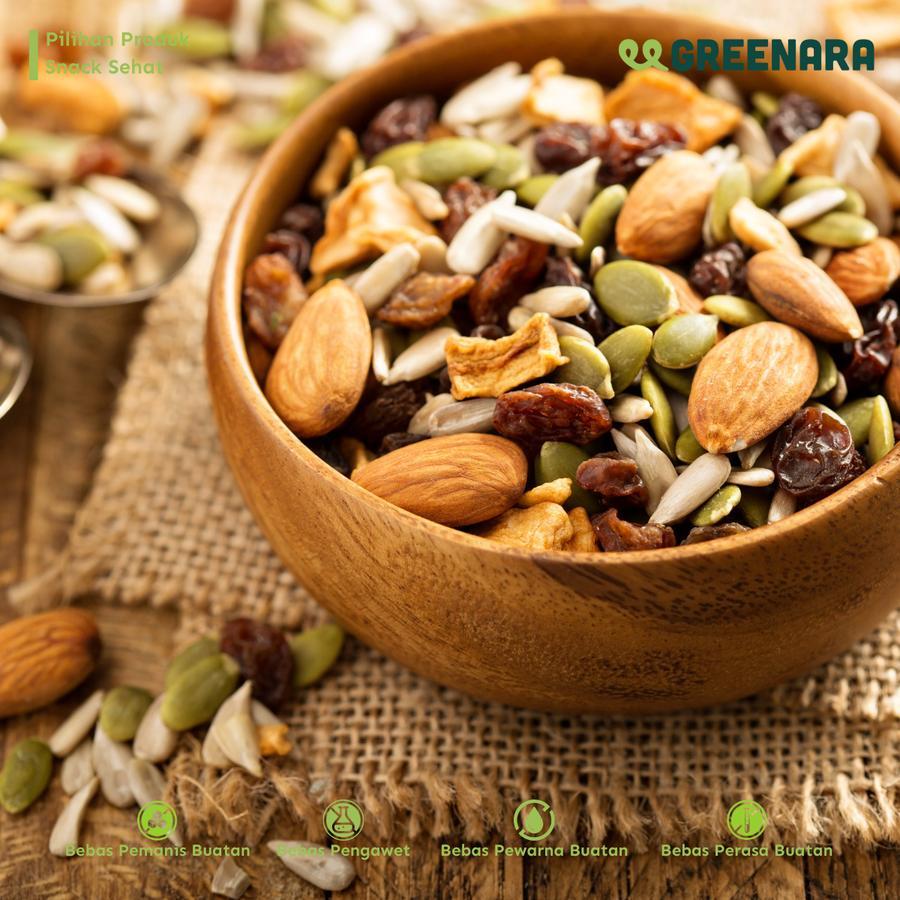 

Greenara Power Trail Mix 1kg / Snack Sehat / Cemilan Kering