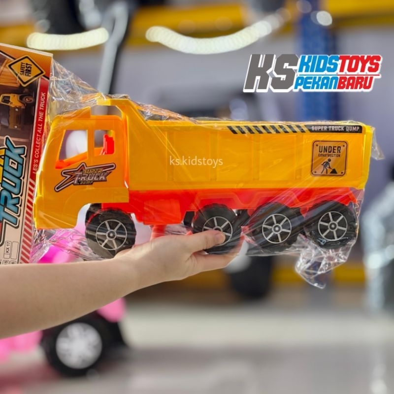 mainan truk dan escavator anak