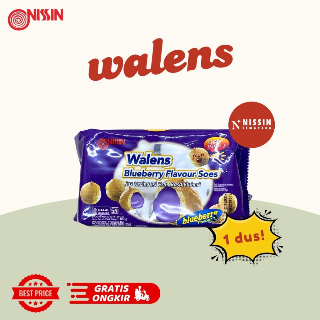 

1 Dus Nissin Walens Blueberry Shoes isi 36pcs