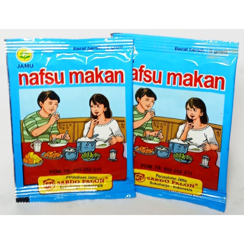 

JAMU NAFSU MAKAN CAP SABDO PALON KEMASAN PACK ISI 10