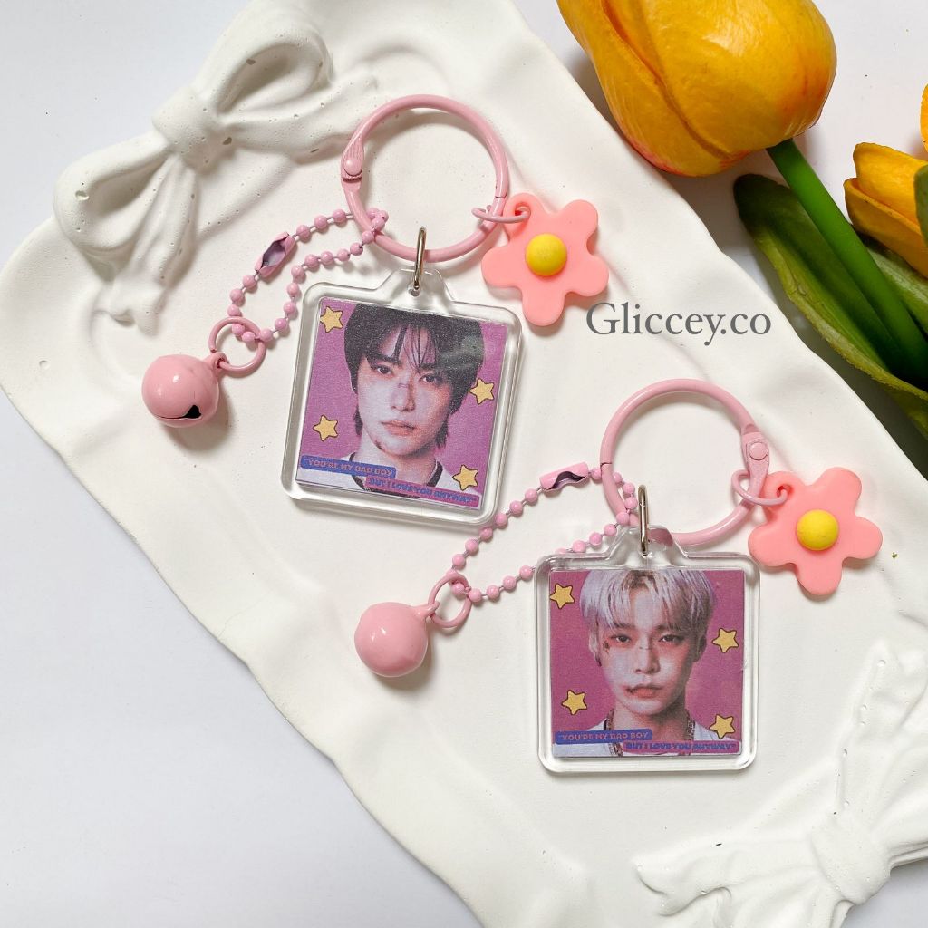 KEYRING/KEYCHAIN NCT 127 DECO FLOWER || KEYRING NCT 127 || KEYCHAIN NCT 127 KPOP