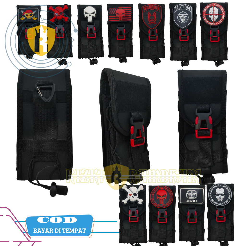 SARUNG HP TACTICAL TERBARU POUCH HANDPHONE 2 SLOT