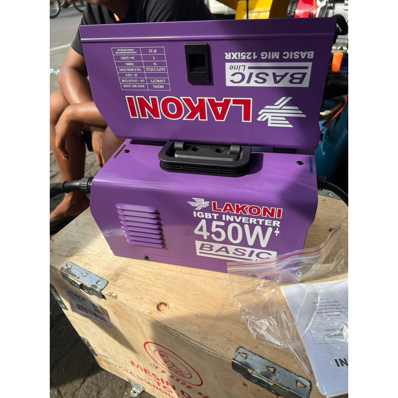 LAS MIG LAKONI 125IX TANPA GAS CO MIG WELDING INVERTER