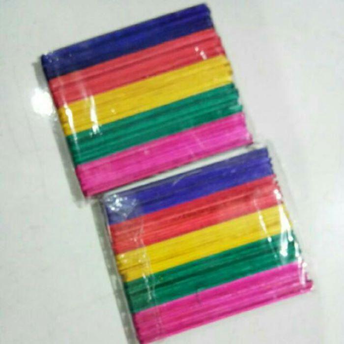 (1 PACK) STICK ES CREAM / STIK ES KRIM WARNA SUPER TEBAL HALUS