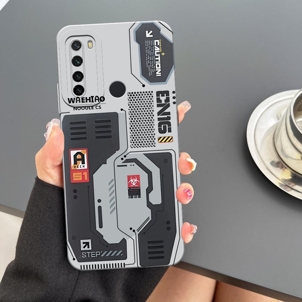 [BC01] Case Untuk Xiaomi Note 8 - Motif Mesin CPU Cyberpunk - Softcase Pro Camera, Casing HP, Pelind