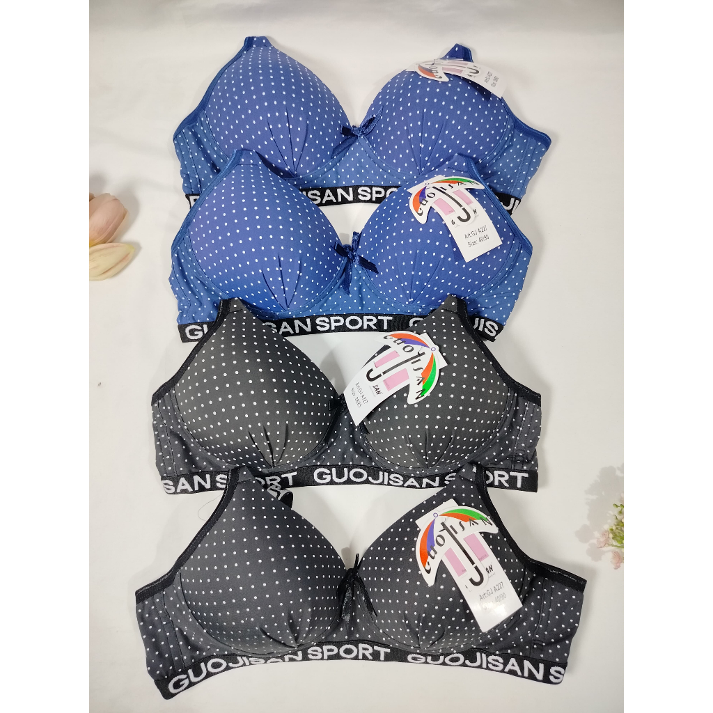 GUOJISAN | Push Up Bra Tanpa Kawat Bintik / BRA BH Tanpa Kawat Polkadot - 4312