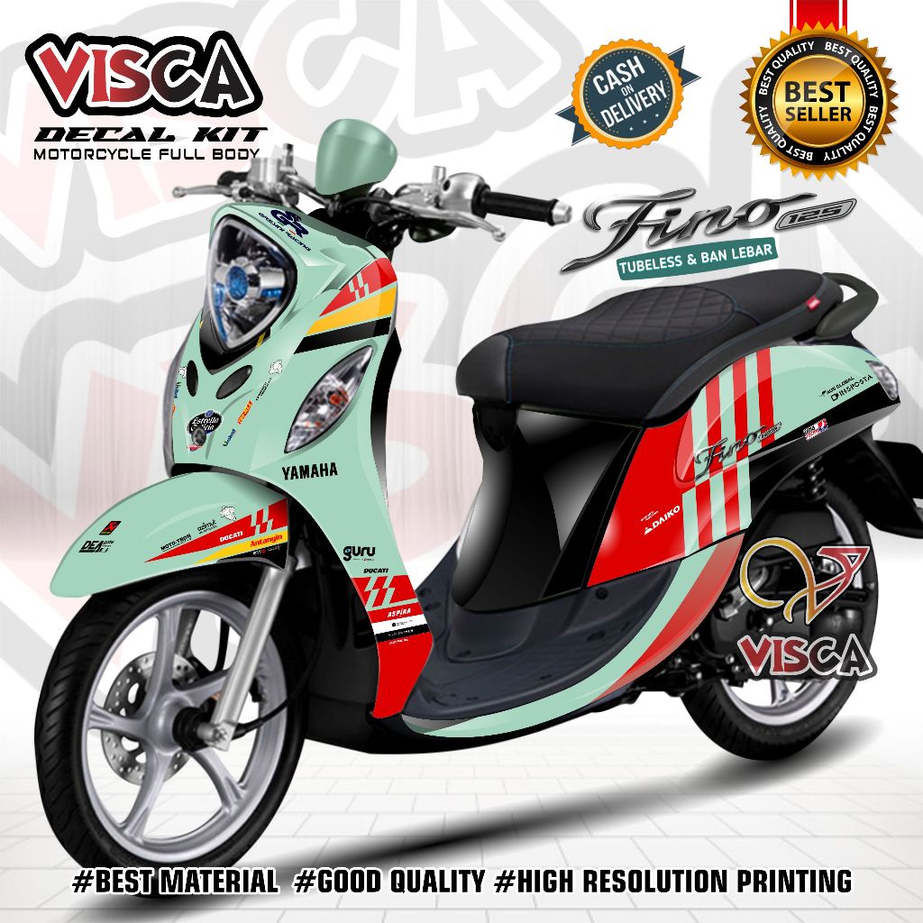 Decal Fino 125 Full Body Stiker Fino 125 Full Body Stiker Fino 125 Full Body Varias Stiker Motor Fin