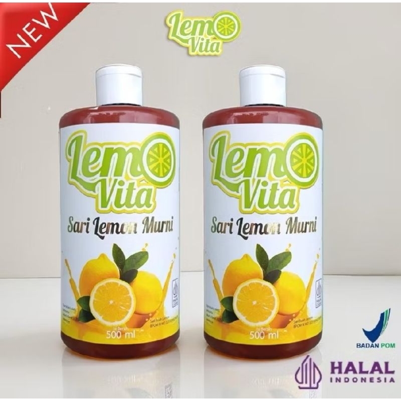

BPOM Sari Lemovita Jus Diet Detoks 500ML Jus Murni 100% lemon Asli