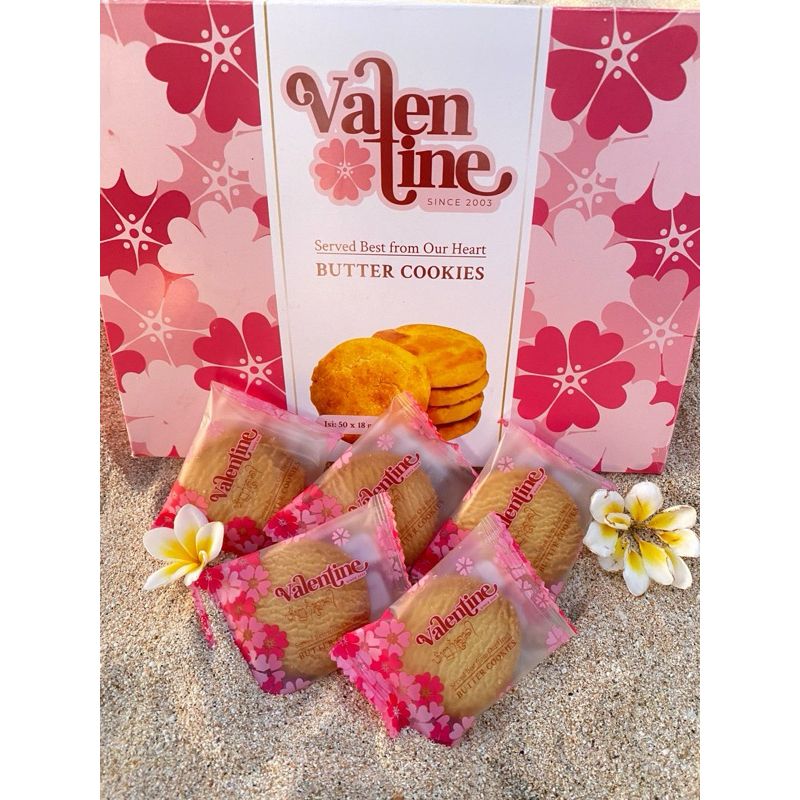 

BUTTER COOKIES VALENTINE ISI 10, 20, 50 PCS || OLEH OLEH KHAS BALI || FREE PACKING KARDUS + BUBBLE WARP || TERMURAH
