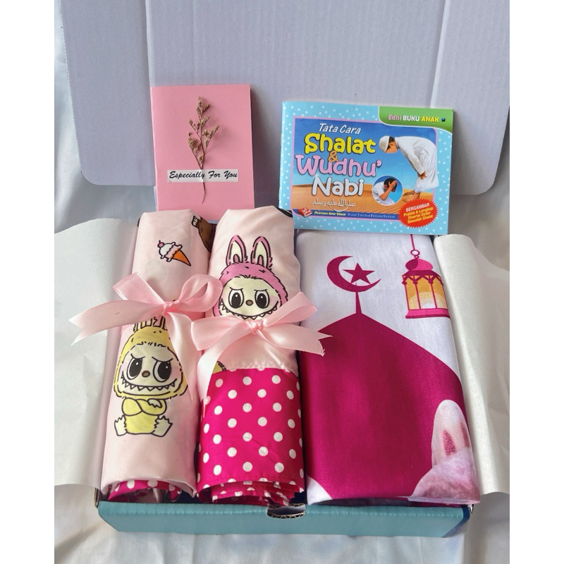 Hampers Alat Sholat Anak/Hadiah anak/kado anak/hadiah ultah anak/hampers alat sholat anak cewek/kado