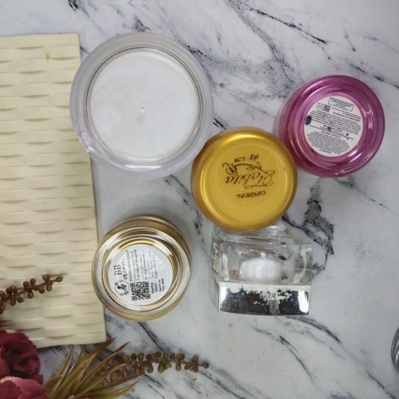 (baca deskripsi) Kumpulan Cream BB Sunscreen night cream all brand (Ag Glow BB, Aura pro retinol, br