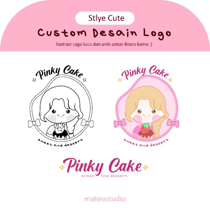 MS - Jasa Custom Logo Cute Simple (Soft File Only)