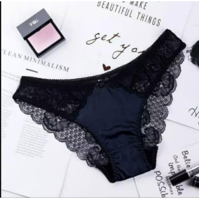 celana dalam satin renda wanita ukuran s