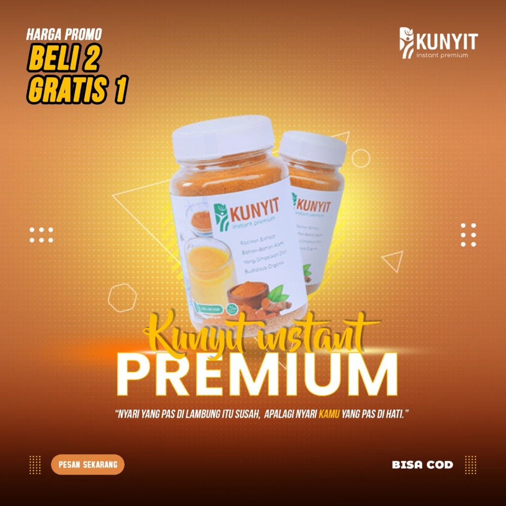 

Kunyit Instan Premium Obat Herbal untuk Atasi Perut Kembung, Mual, Mulas dan Sembelit,