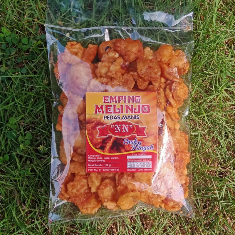 

Emping Melinjo Pedas Manis Khas Kebumen || NN || Srawung Group || isi 180gr || Snack & Cemilan