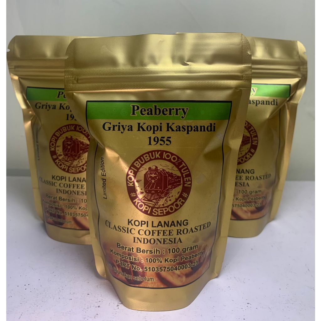 

Kopi Peaberry (Kopi Lanang) 100 gram, Kopi bubuk Halus