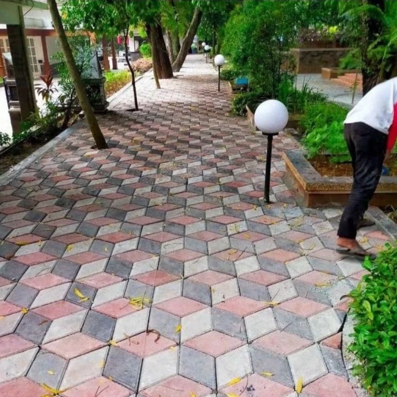 PAVING BLOCK 3d (20x20)paving blok hidrolik, paving blok hiasan taman