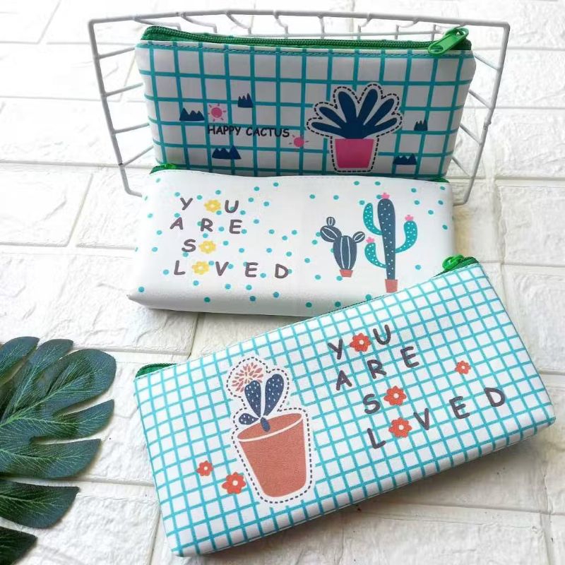 

Kotak Pensil Karakter Medium Tempat Pensil Unik Bunga Kaktus