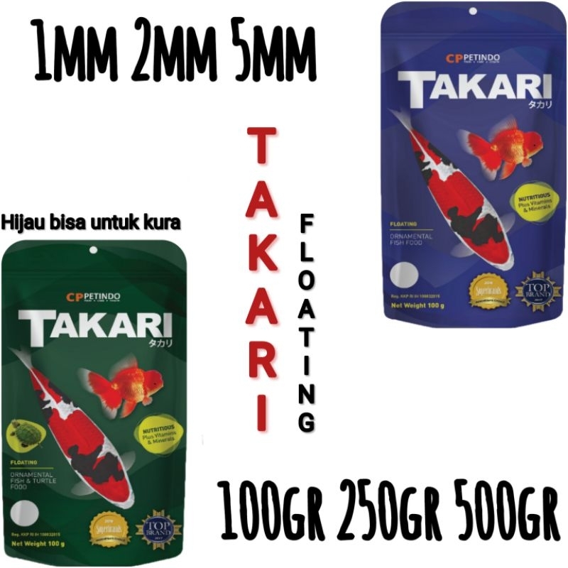 1 DUS / TAKARI 100gr / TAKARI 250gr / TAKARI 500gr / pakan ikan hias