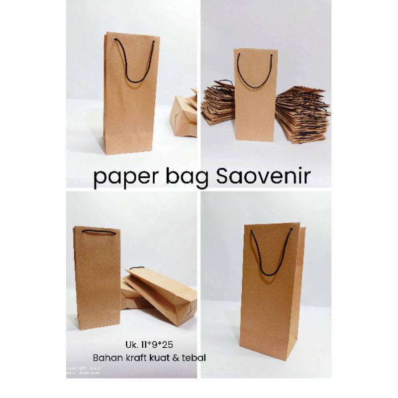 

JUAL PAPER BAG SAUVENIR 12PCS/PAPERBAG TAS BOTOL/PAPERBAG POLOSAN