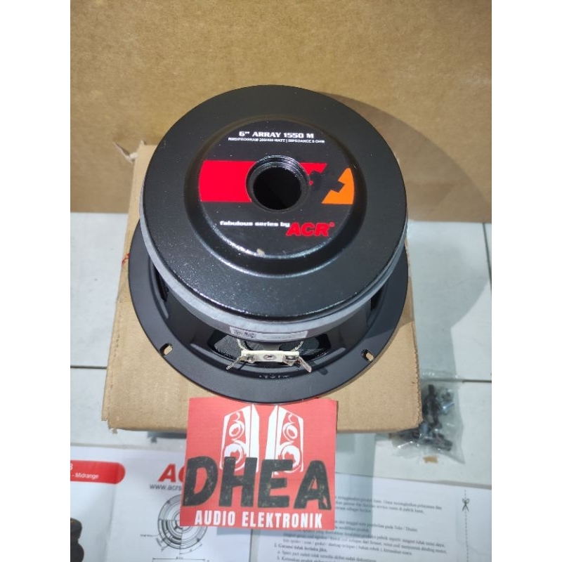 Speaker ACR 6 inchi 1550M fabulous 1550 M Array Middle 6 in 400watt Original by ACR