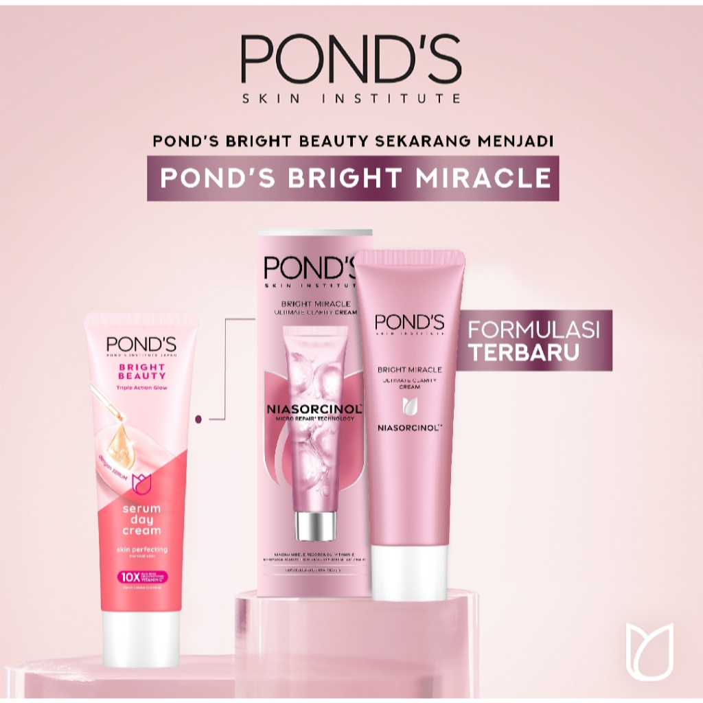 Ponds Cream Bright Beauty Krim Wajah Skin Perfecting Pencerah Wajah - Pelembab