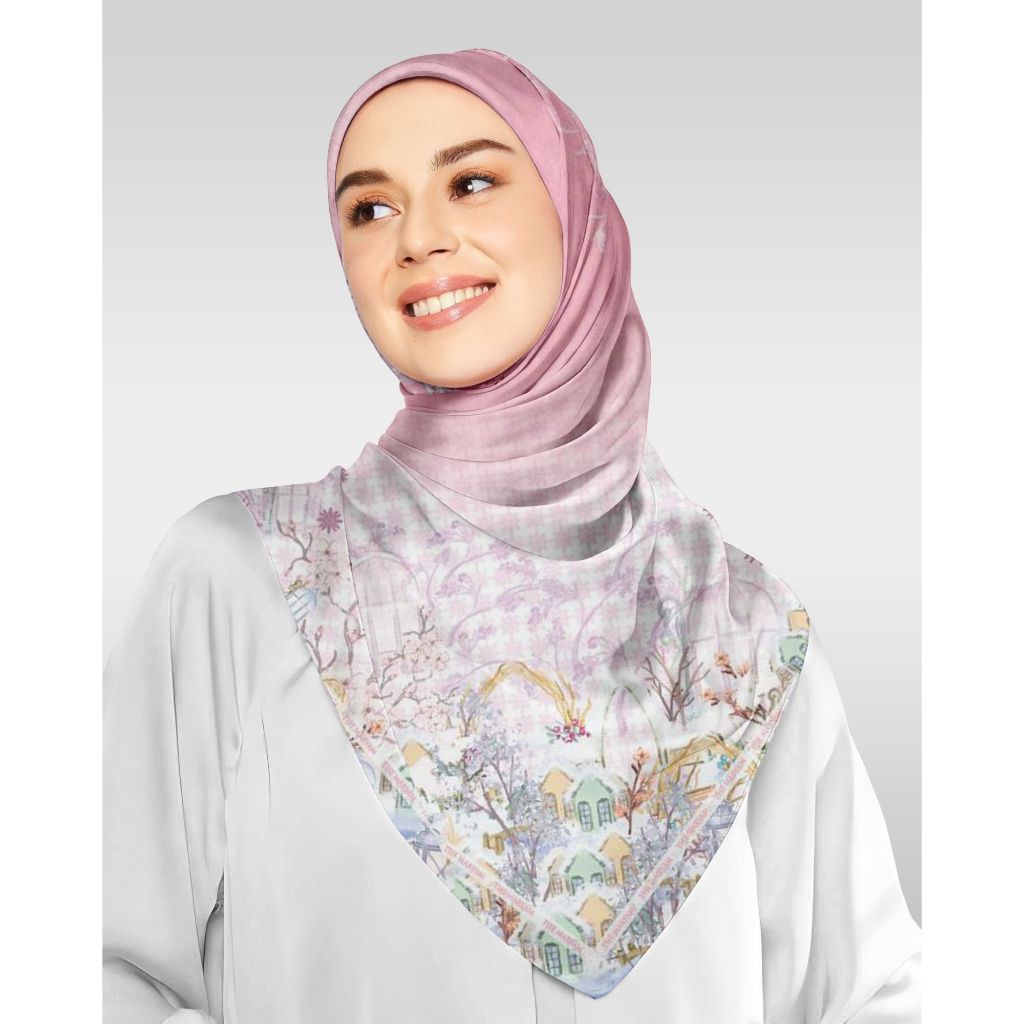 TheMaryam_Lentera Winter Series Hijab Voal Motif Segi Empat