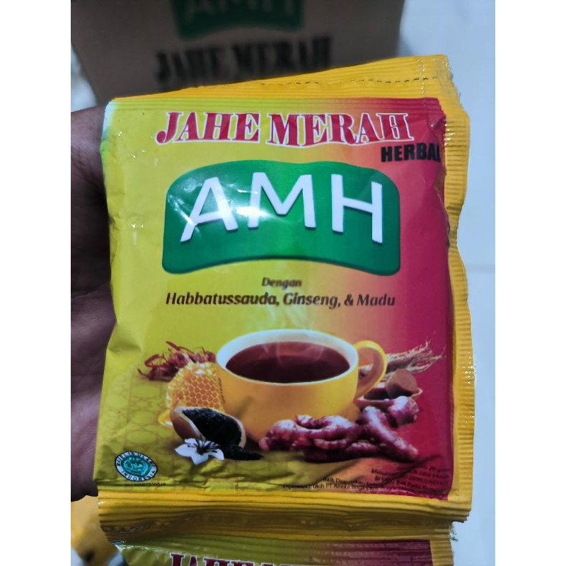

jahe merah AMH bubuk | Jahe merah renceng 10 sachet | jahe instan habbatusssaudah