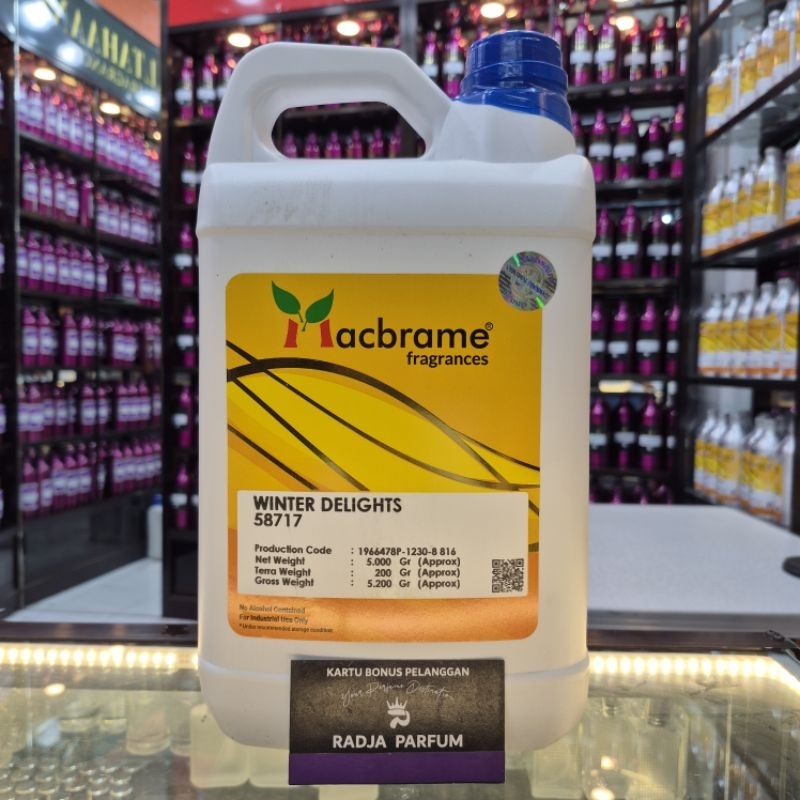 WINTER DELIGHTS BY MACBRAME SEGEL PABRIK JERIGEN 5KG SEARAH SNOWY PEACH BERRY