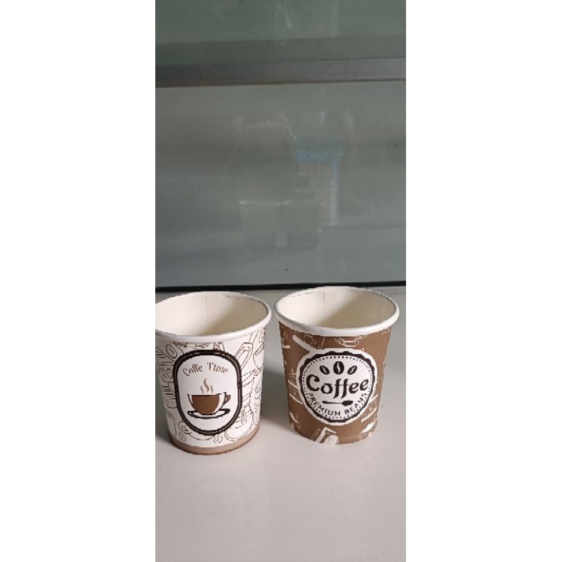 Gelas Kertas Kopi Premium Cup Kopi Mini Gelas kopi kecil isi 50
