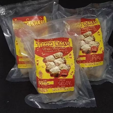 

Tahu Bakso Nona Ting-Ting Fresh Frozen Premium Kemasaan Vacum 300 gram