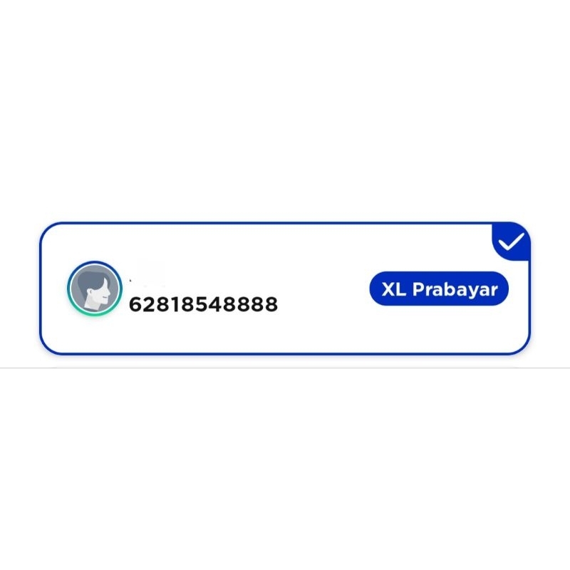 XL PRABAYAR 10 DIGIT NOMOR CANTIK SUPER LANGKA KWARTET 8