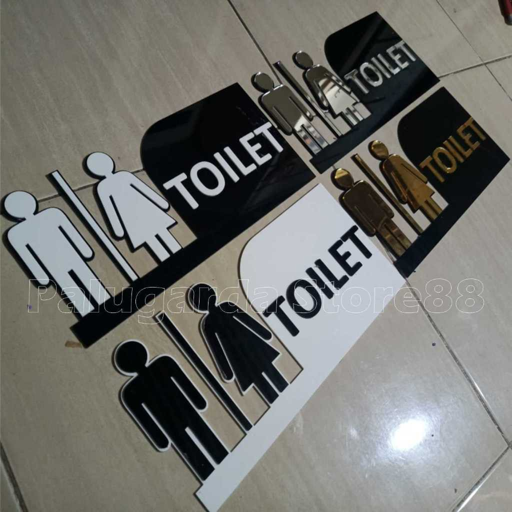 

SIGN RUANGAN TANDA PETUJUK TOILET SIGN BOARD TOILET KAMAR MANDI BAHAN AKRILIK TEXS TIMBUL