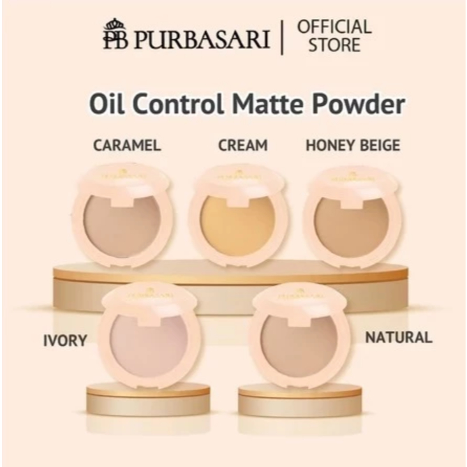 Bedak Padat Purbasari Oil Control Matte Powder Purbasari Oil Control Matte Powder