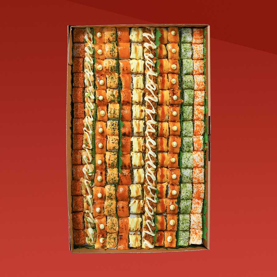 

1/2 Meter Sushi Reguler (154 pcs) - Sushi Mate - Halal