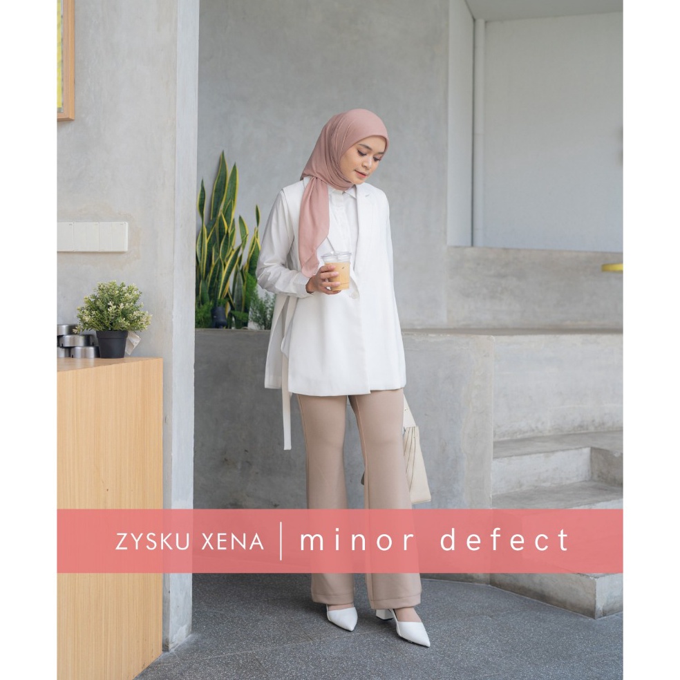 Telah Hadir Alya Pants  Minor Defect  Zysku Xena  Celana Panjang Kantor Wanita Flare Cutbray Scuba
