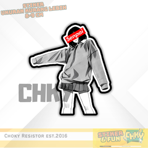 

Stiker Sticker Vinyl Laminasi Glosy CUTE JAPANESE GIRL SENPAI Vol 24